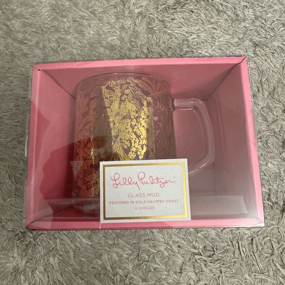 Lilly Pulitzer Glass Mug! - Picture 2 of 8